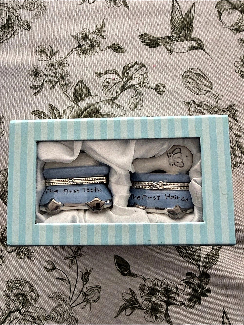 Mud Pie Prince First Tooth & Curl Treasure Box Set